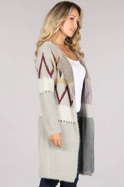 Oceanus Apparel – Engroshandel Cardigan - Dame – OUG80573 Tribal Cardigan Sweater7