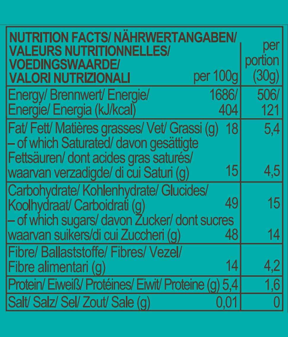Smart Organic – wholesale Snacksbar – Chia- och kokosbar, ekologisk, Roobar, 30 g3