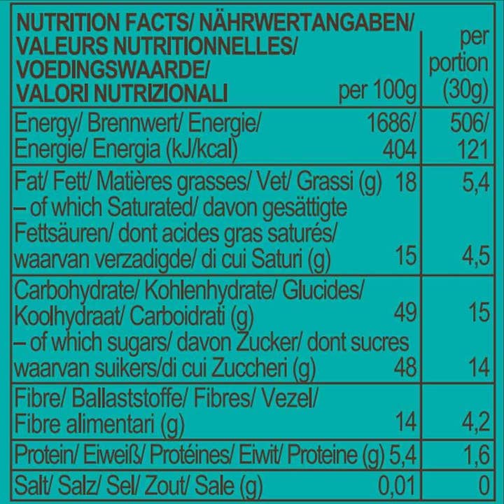 Smart Organic - Wholesale Snack Bar - Chia & Coconut Bar, Bio, Roobar, 30g3