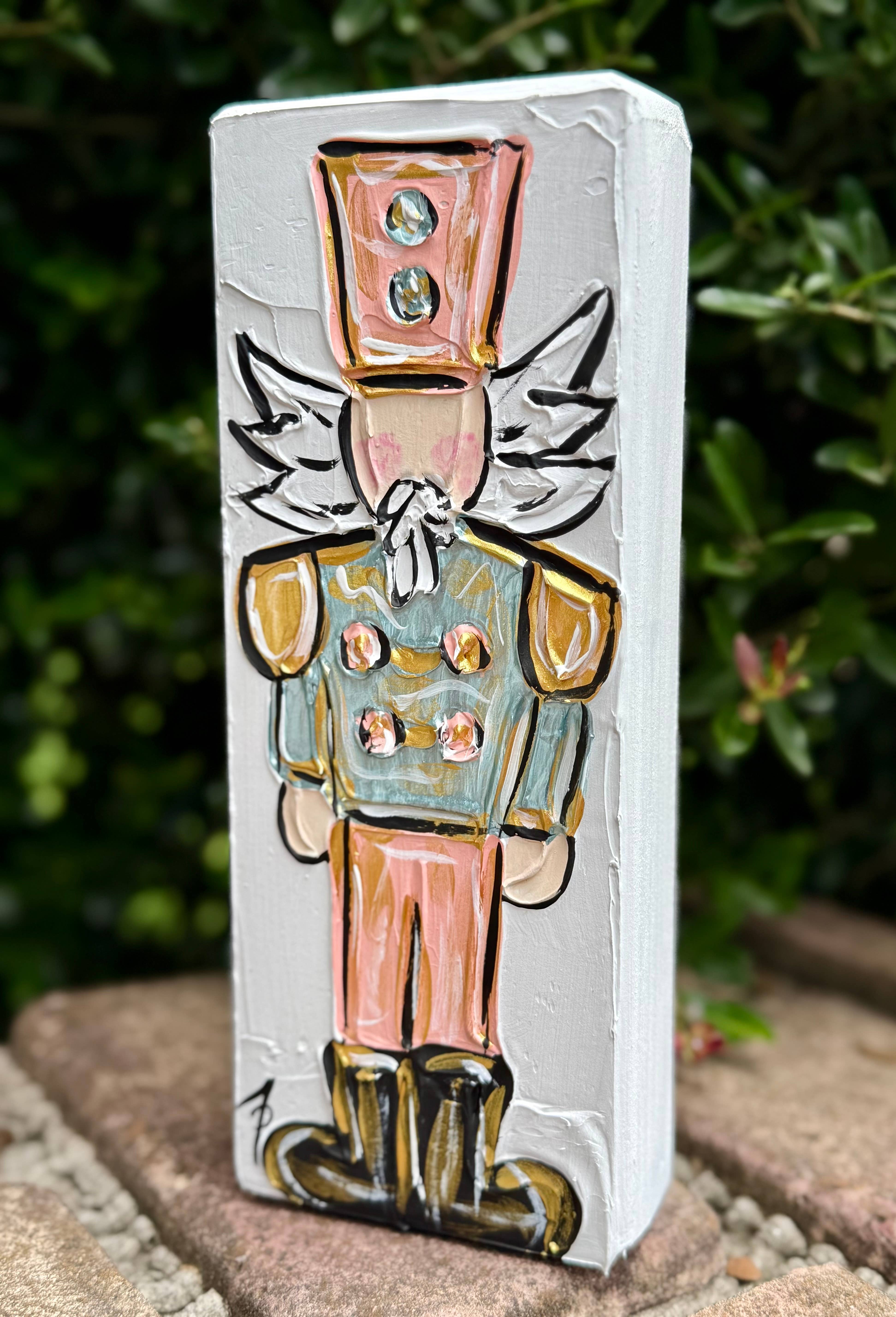 Framesaplenty - Vente Décoration de Noël - Bloc décoratif texturé Casse-Noisette3