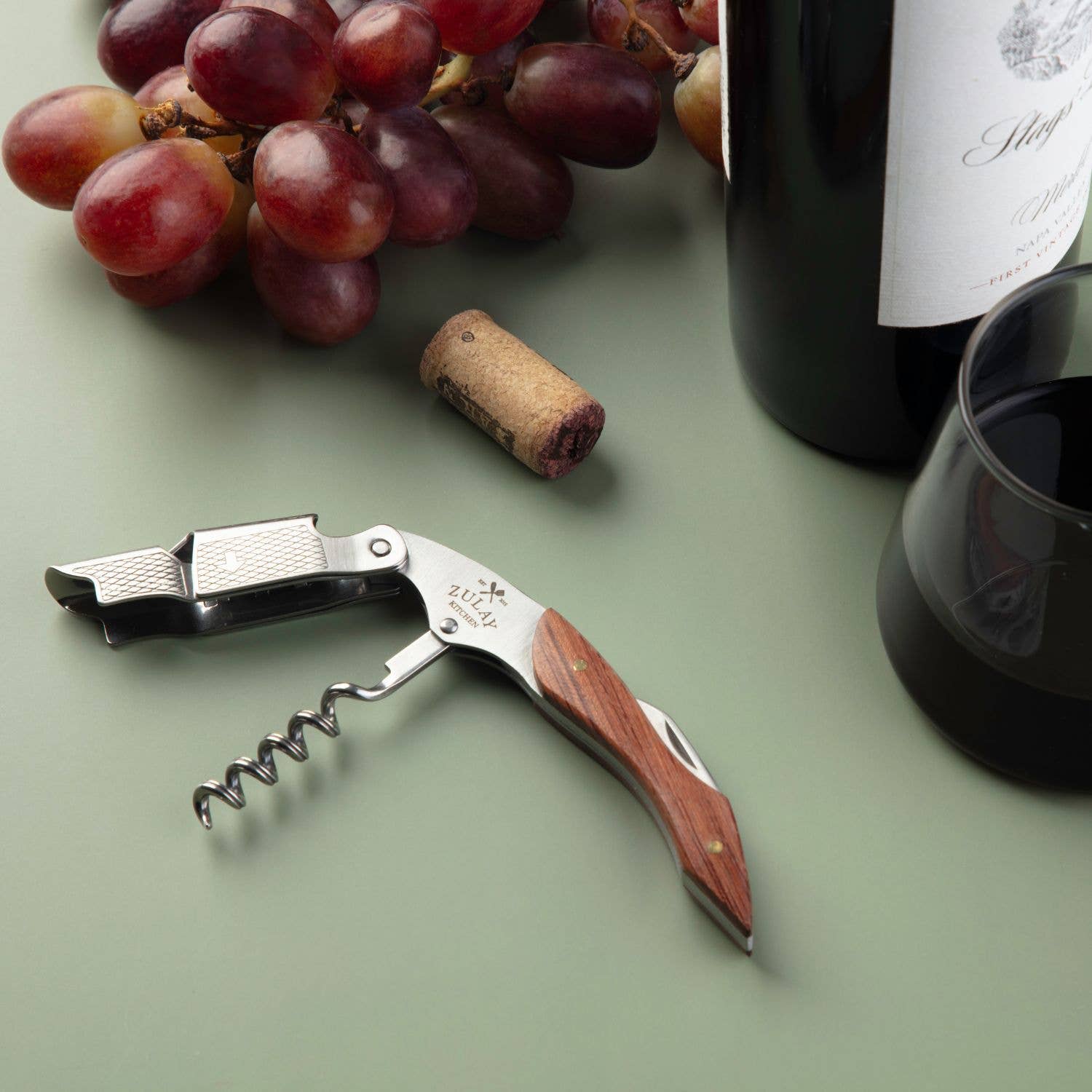 Zulay Kitchen - Wholesale Bottle/Wine Opener - 3-in-1 Waiter Corkscrew Wine Bottle Opener5