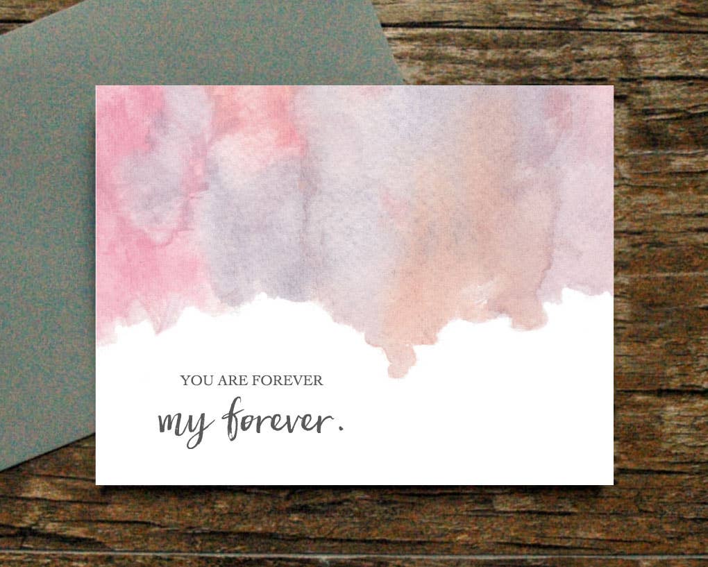 Print Therapy - Vendita all'ingrosso Biglietti d'amore - Biglietto «Sei Forever My Forever»1