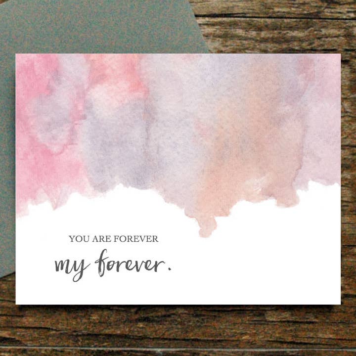 Print Therapy - Wholesale Love Card - You Are Forever My Forever Card1