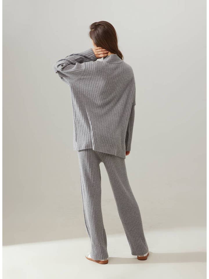 NAP - Vente Ensemble de vêtements d'intérieur – femme - Ensemble en cachemire à manches détachables7