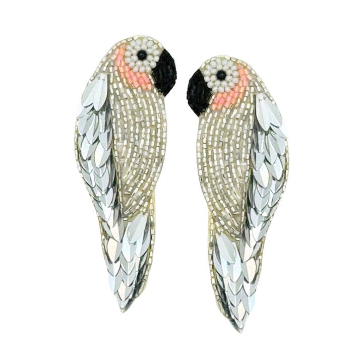 Silver Parrot for wholesale by VANI TRAPANI