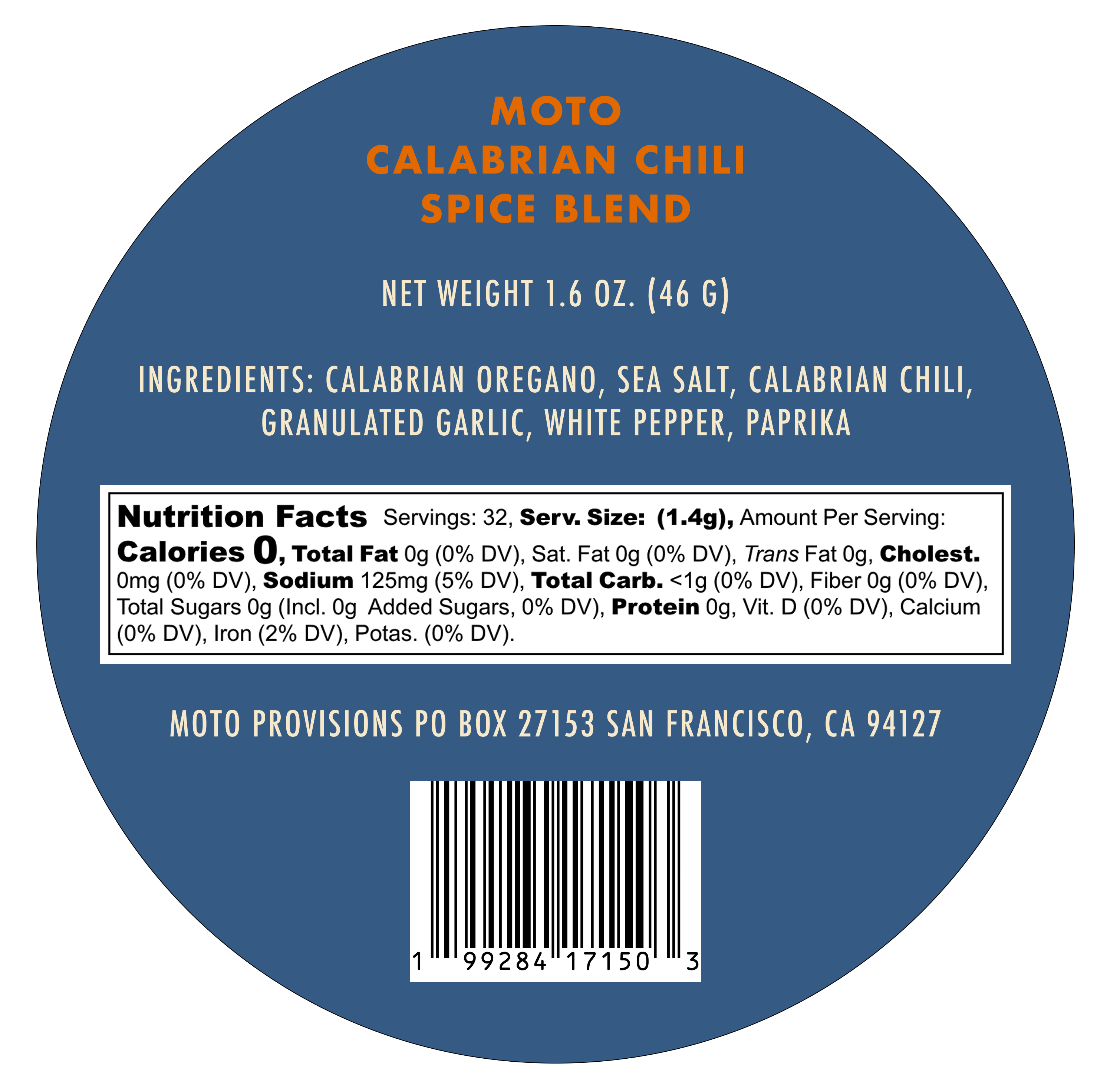 MOTO - Wholesale Dried Spice Mix - CALABRIAN CHILI SPICE BLEND1