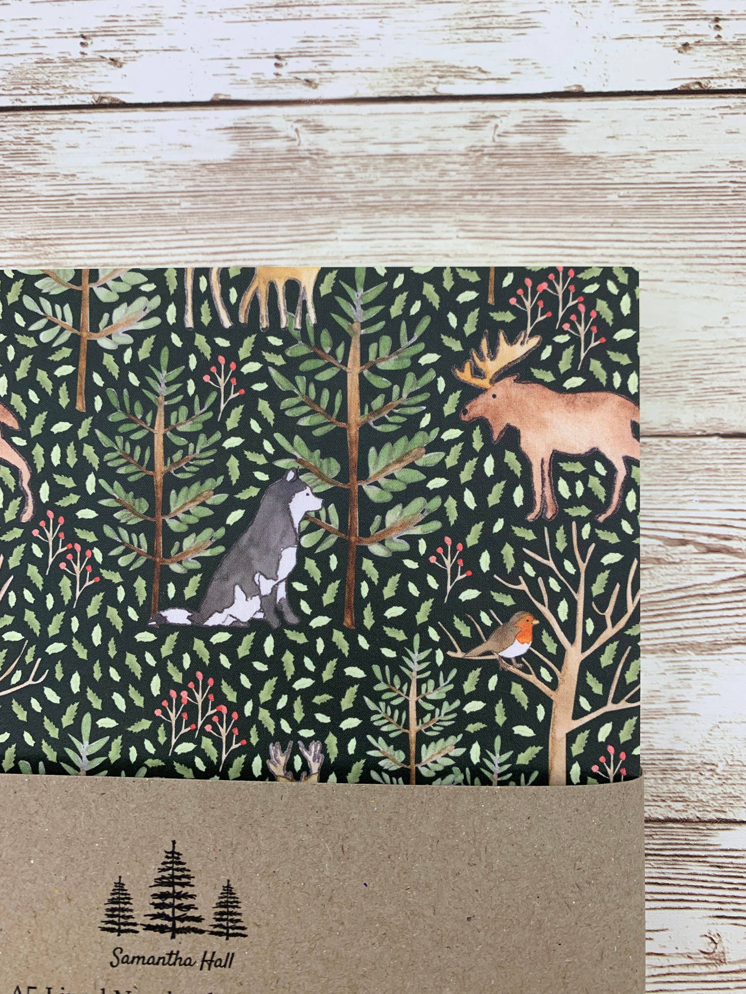 Samantha Hall Designs – wholesale Notebook – Animals of the Forest A5 Notebook6