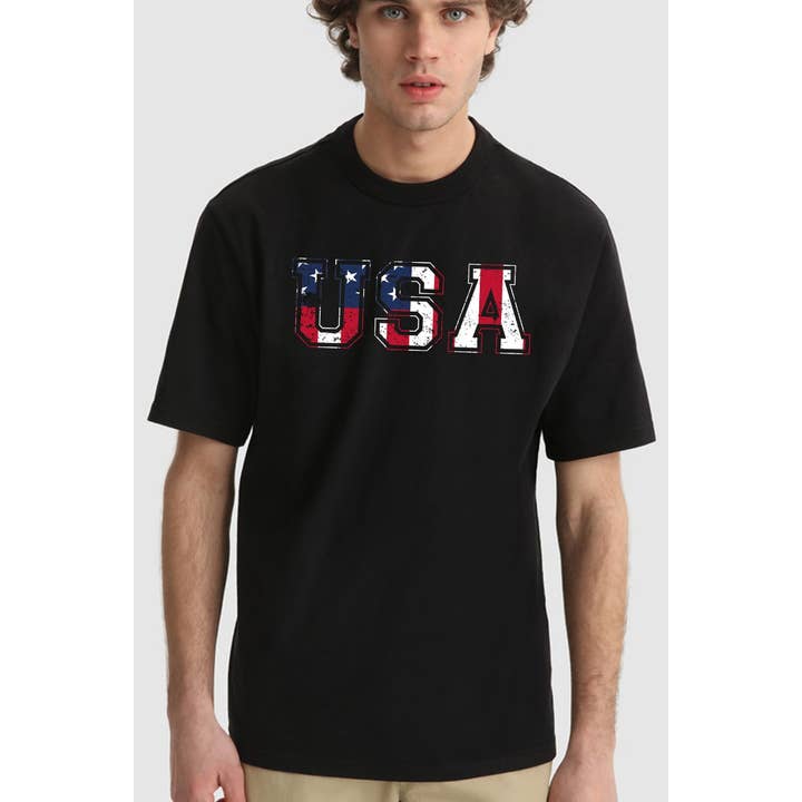 T-SHIRT POUR HOMME USA FLG GRAPHIC pour la vente par Nobrand