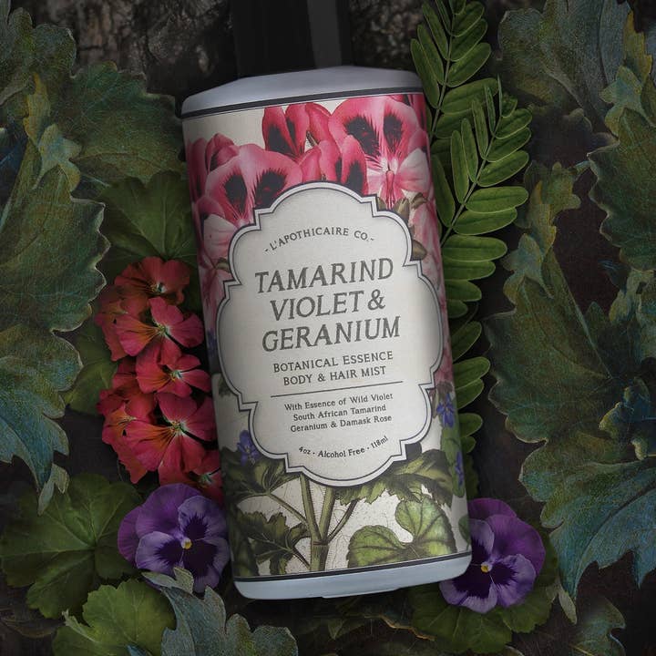 BOTANICA | Tamarinde, Violet & Geranium | Haar- und Körperspray für den Großhandel von L'apothicaire Co.
