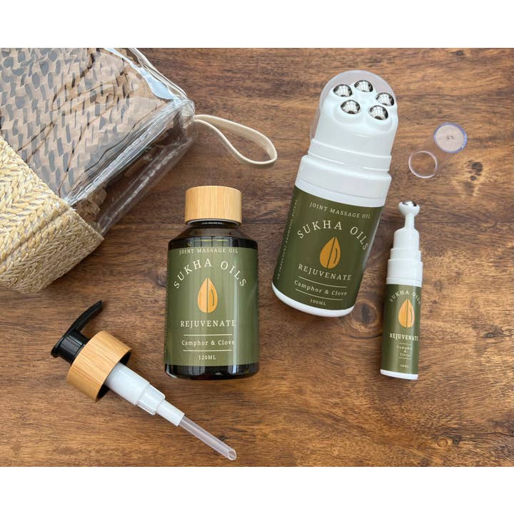 Rejuvenate Wellness Travel, Joint Massage Oil, 4 PK—5 Items for wholesale by Merocoat UK