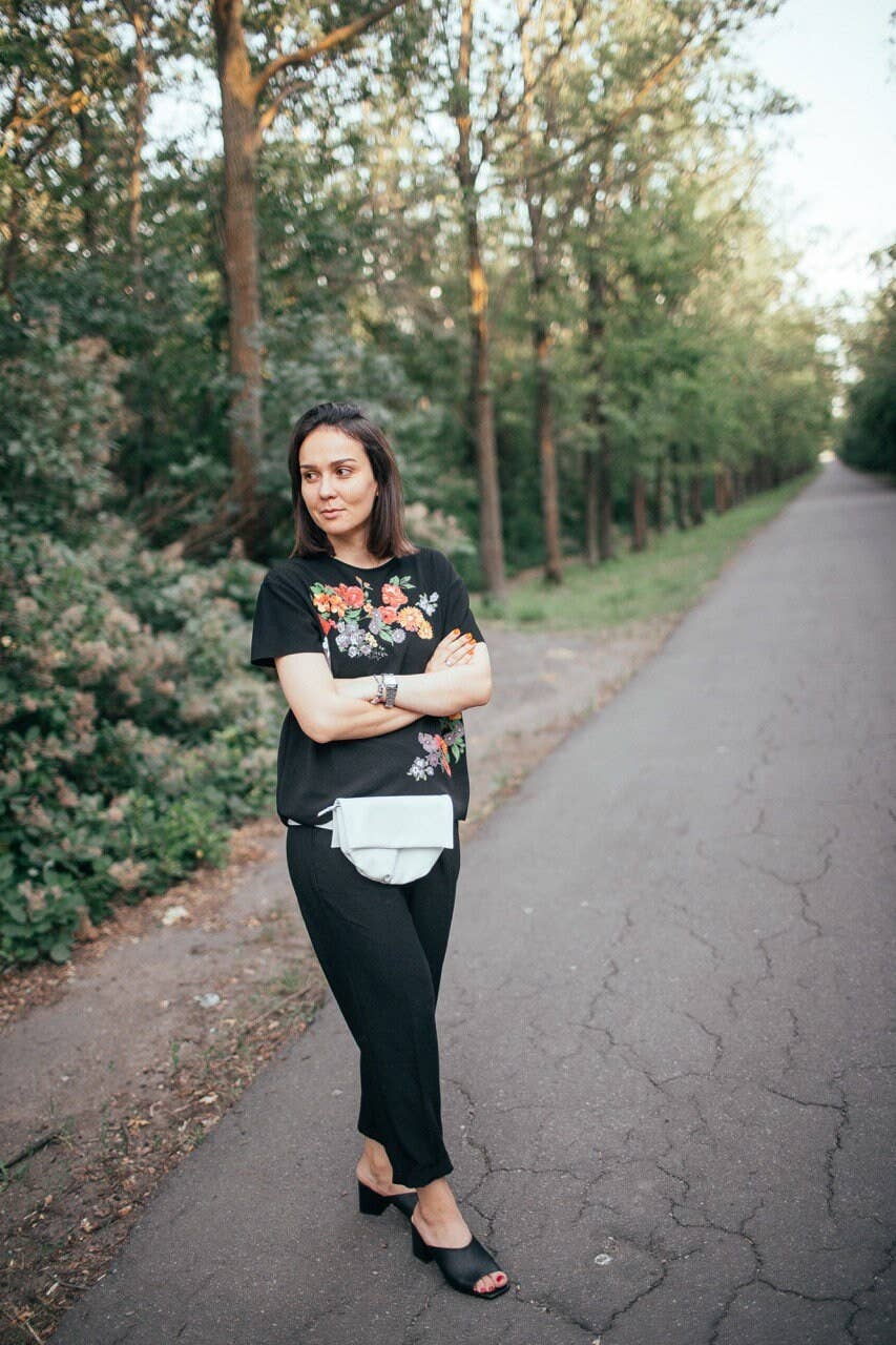 Bagster - Vente Sac à bandoulière – femme - Sac à bandoulière blanc pour femme - Sac Transformer en cuir véritable1