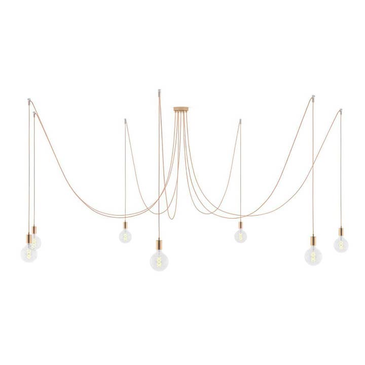 Spider - Multi-drop pendant lamp with 7 drops Made in Italy for wholesale by LIGHTINUP S.R.L.