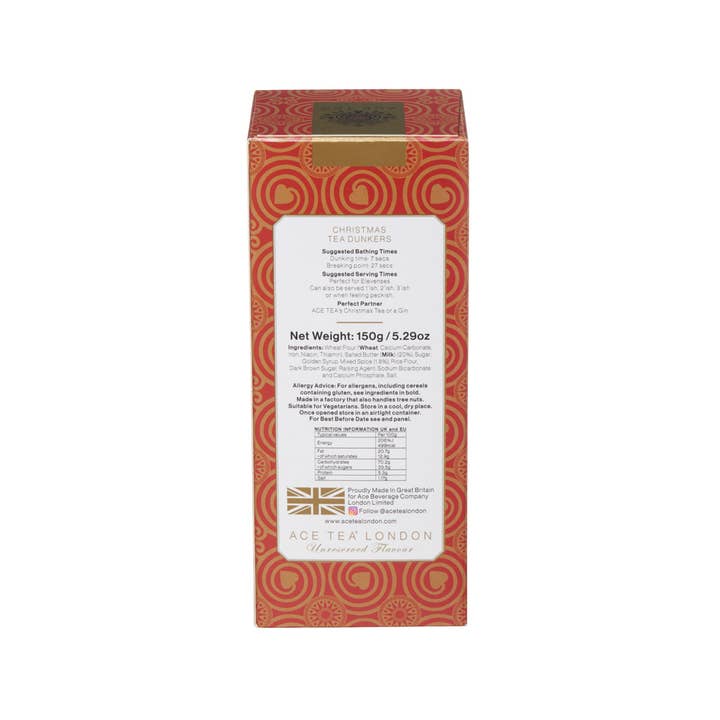 Ace Tea London - Wholesale Cookie - Christmas Tea Dunkers - 150g LIMITED STOCK LEFT4