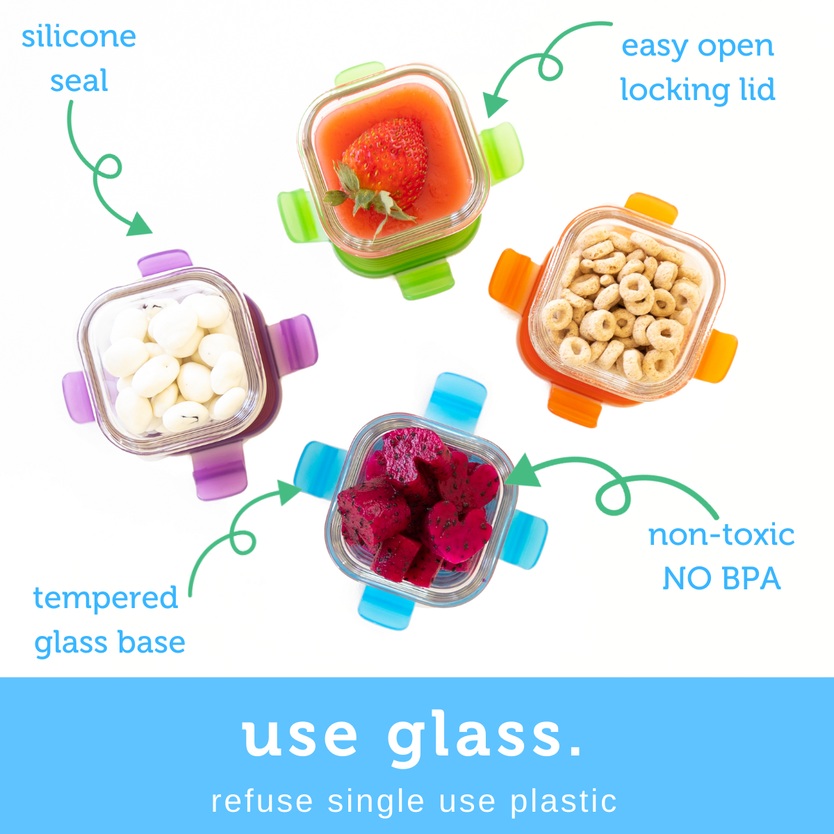 Wean Green - Wholesale Food Storage Container - Wean Cubes - Garden Pack1