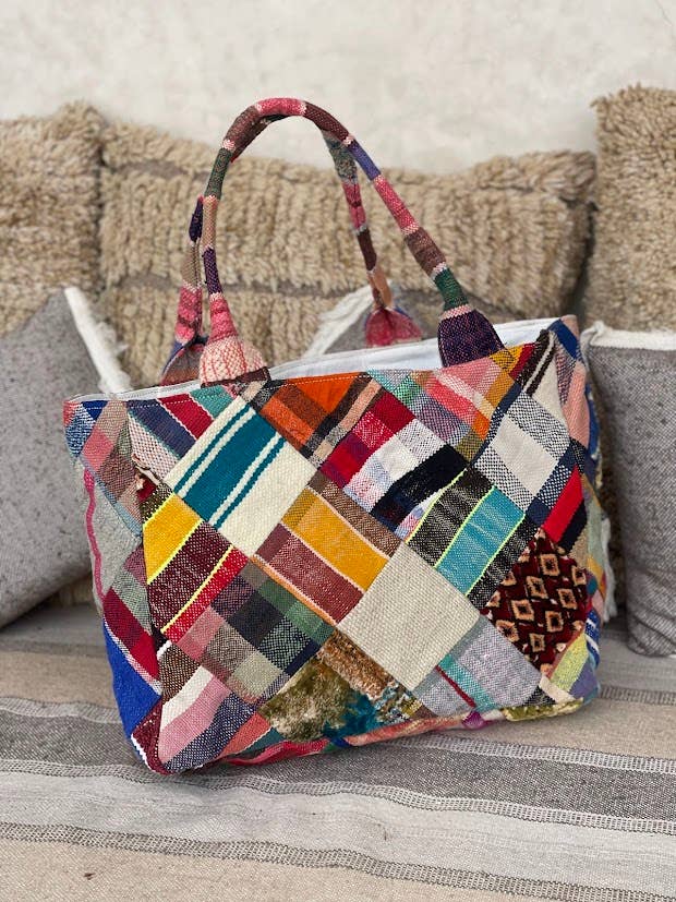 NOMAD BY LIV - Wholesale Grocery/Shopping Bag - Marokkaanse kilim shopping bag, colorful0