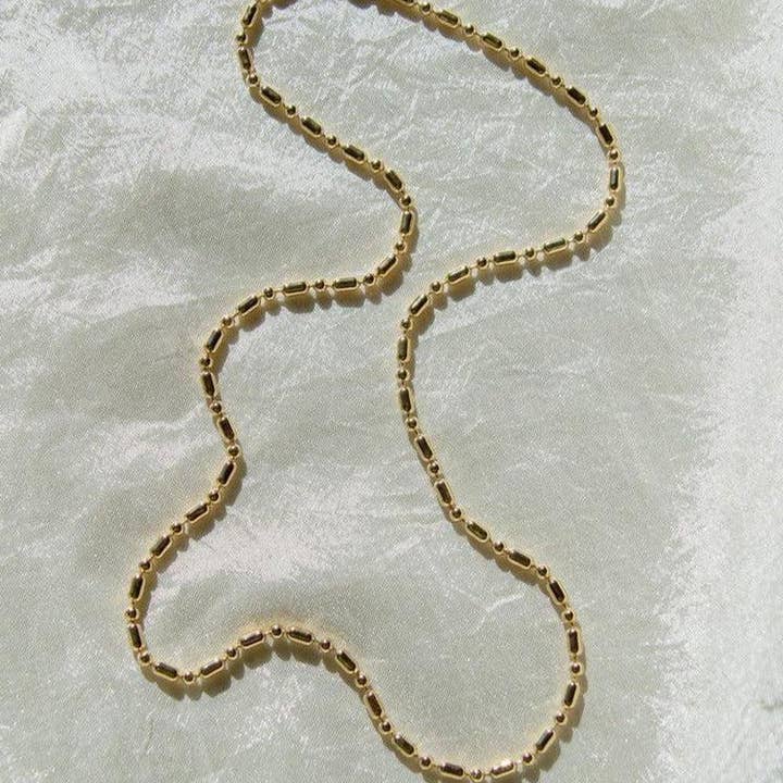 Dea Dia - Wholesale Schakelketting - Gouden vintage ketting met kogelketting