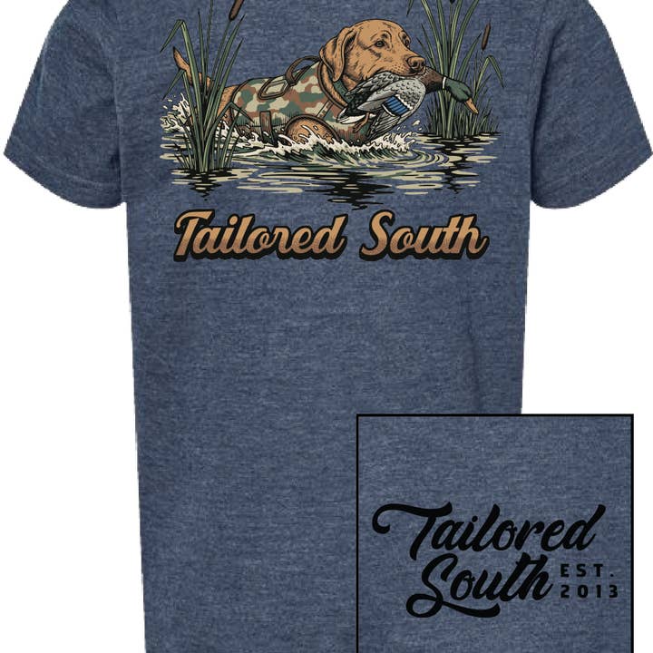 TS031Y - Youth Walking Lab - Heather Denim for wholesale by Tailored South Hat Co.