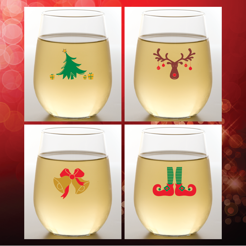 Wine-Oh! - Wholesale Wine Glass - CLOSEOUT ASSORTED Unbreakable Stemless Plastic Wine Glasses70