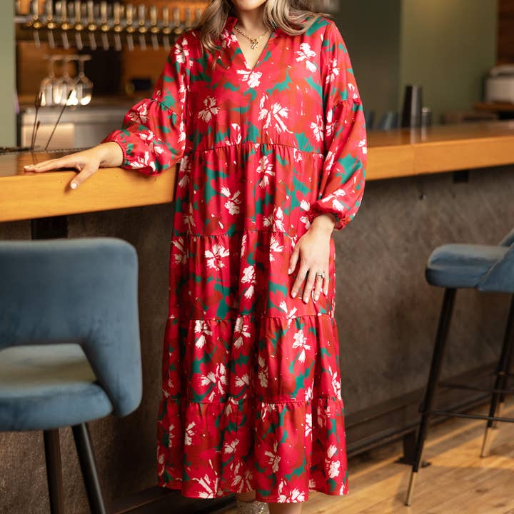 Dress Christina Pretty Poinsettias XL for wholesale by Mary Square