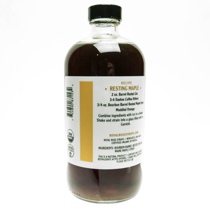 Royal Rose Syrups - Wholesale Maple Syrup - Barrel Rested Organic Maple Syrup 16oz1