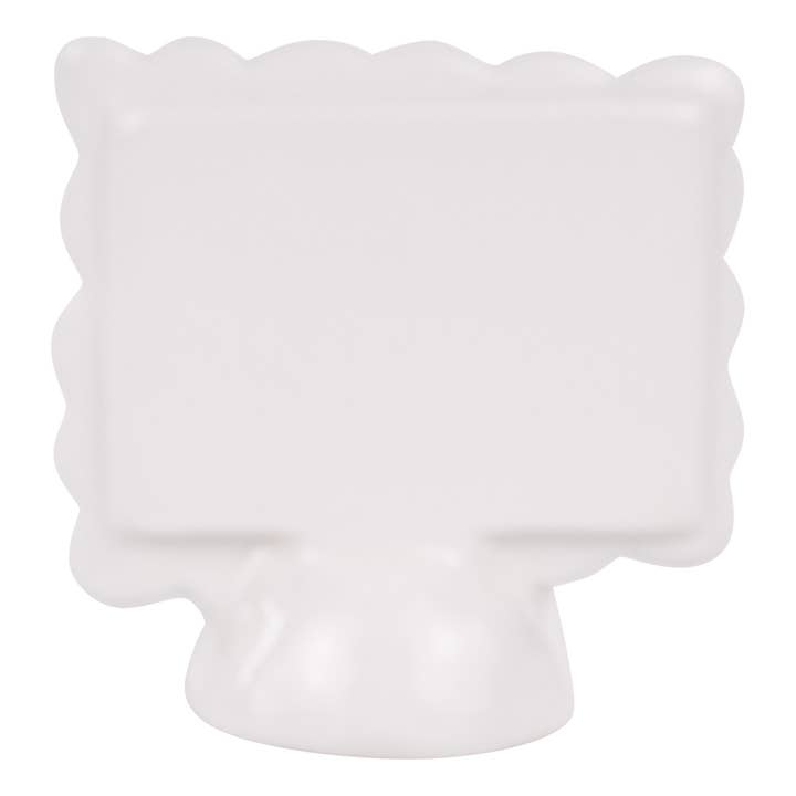 Scalloped Rectangle Sign Charcuterie Topper for wholesale by Glory Haus