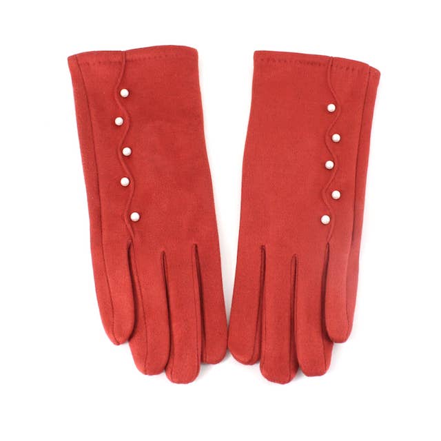 Pretty Persuasions - Wholesale Gloves - Women's - A23059 Danube Gloves w/Faux Pearl3