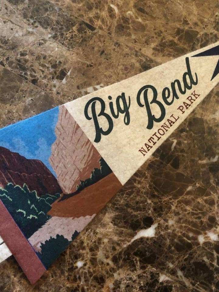 Big Bend National Park Pennant for wholesale by M.A.D. Spirit