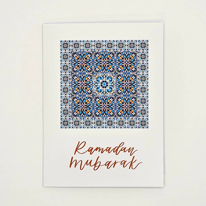 Ramadan hälsningskort med mosaikmönster för wholesale av Intuitive Lines