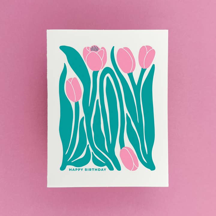 Friendly Fire Paper – Engroshandel Fødselsdagskort – Tulipaner fødselsdagsbrevtrykskort