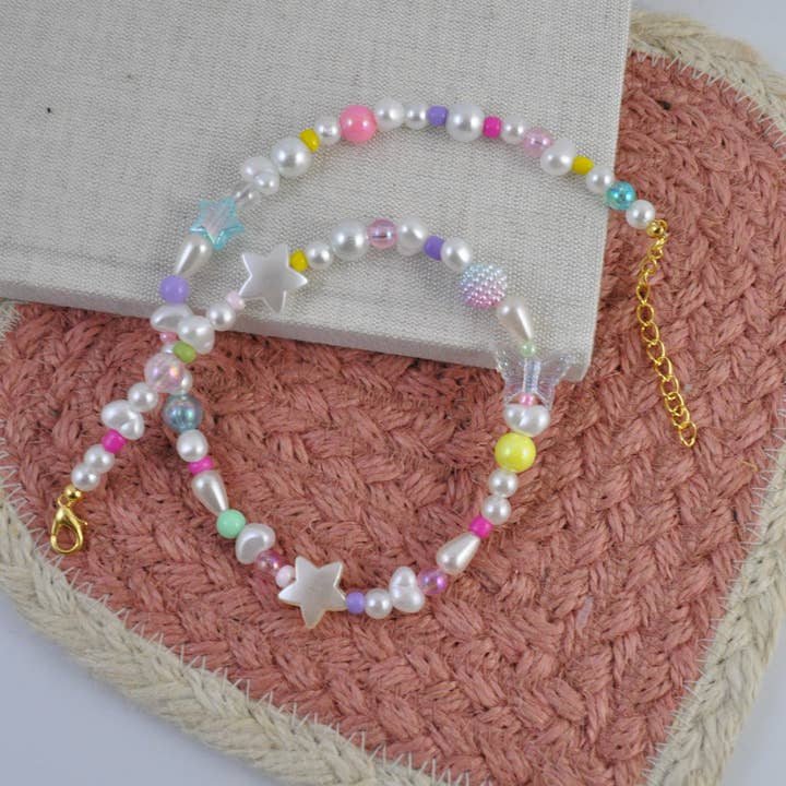 Sötvattenspärla pastellpärlhalsband | Y2K vårhalsband för wholesale av TheMellys
