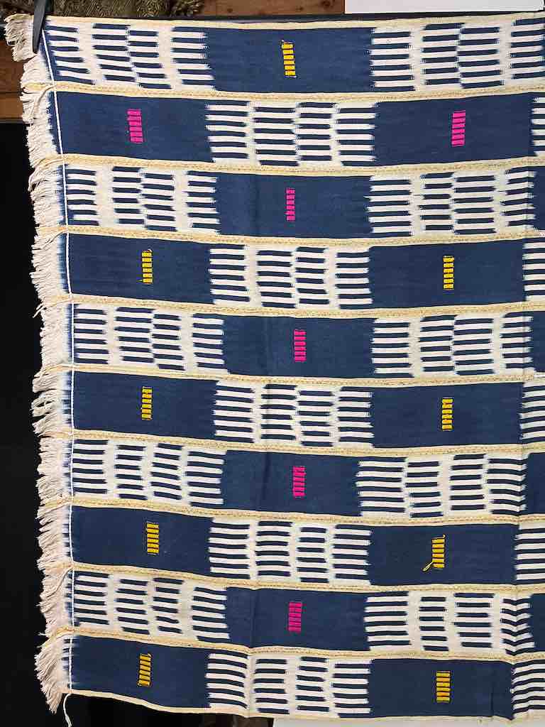 The Niger Bend - Wholesale Tapestry/Textile - Vintage Baule African Cloth Textile "Wrapper" | 58 x 42"2