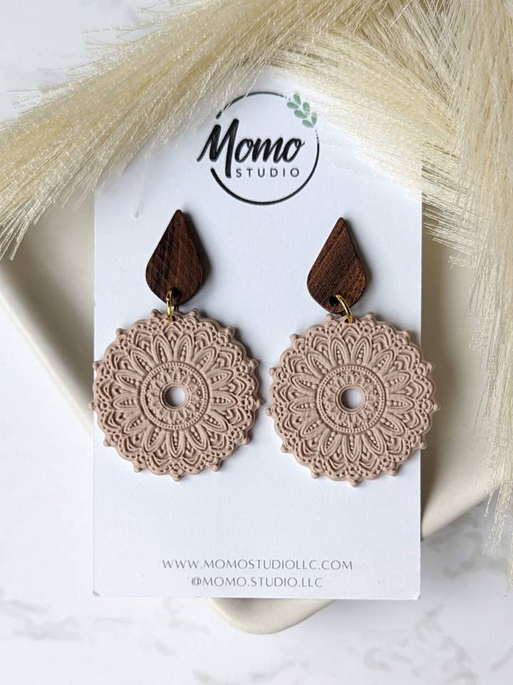 MANDALA 2.07 - Neutral Floral Palette #1 - Wafer for wholesale by Momo Studio LLC