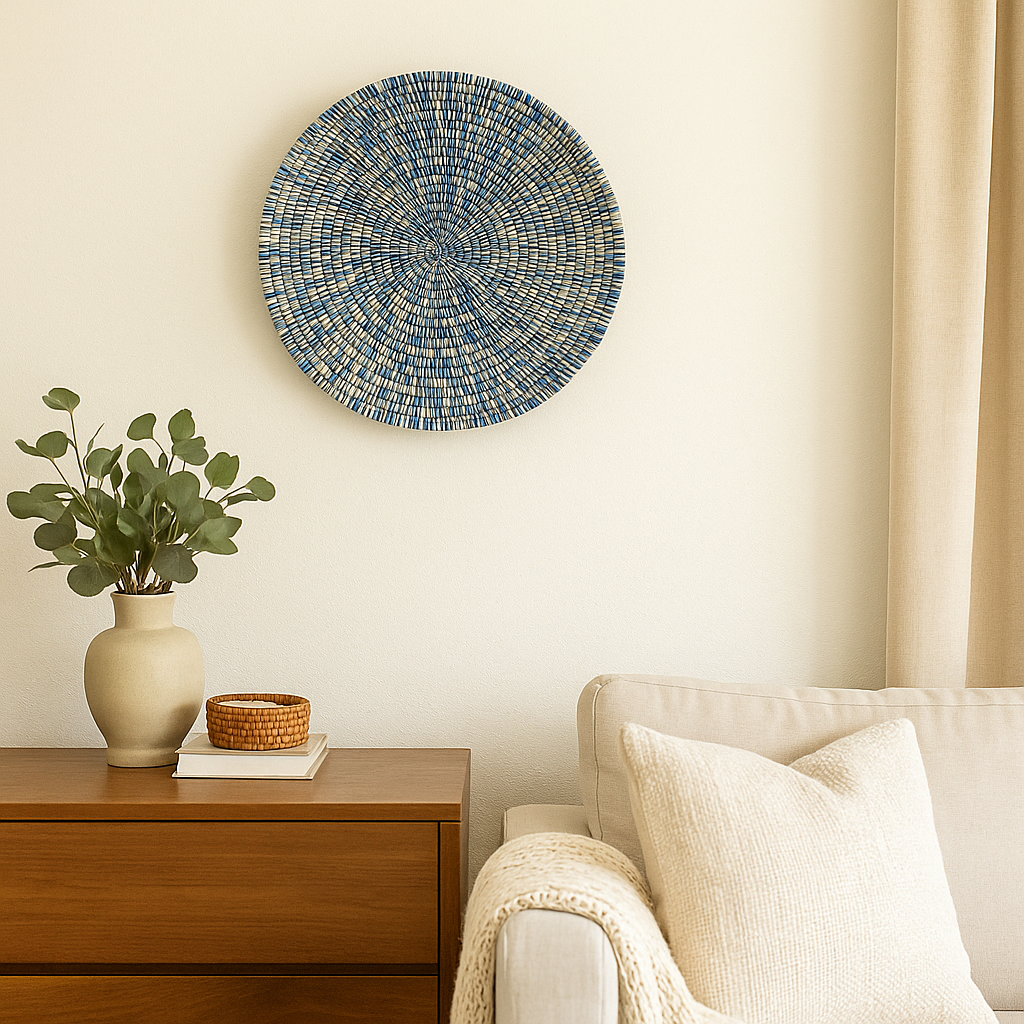 Crazy Love Africa - Wholesale Basket - Blue Swirl Basket4