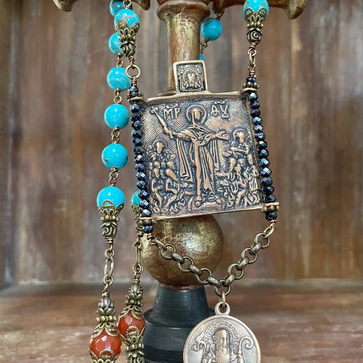 Seraphym - Wholesale Wall cross - THE MOTHER OF GOD HEIRLOOM ROSARY/WALL ROSARY6