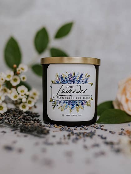 Luxe Lavender | Luxury | Bougie pour la vente par Flowers in the Alley