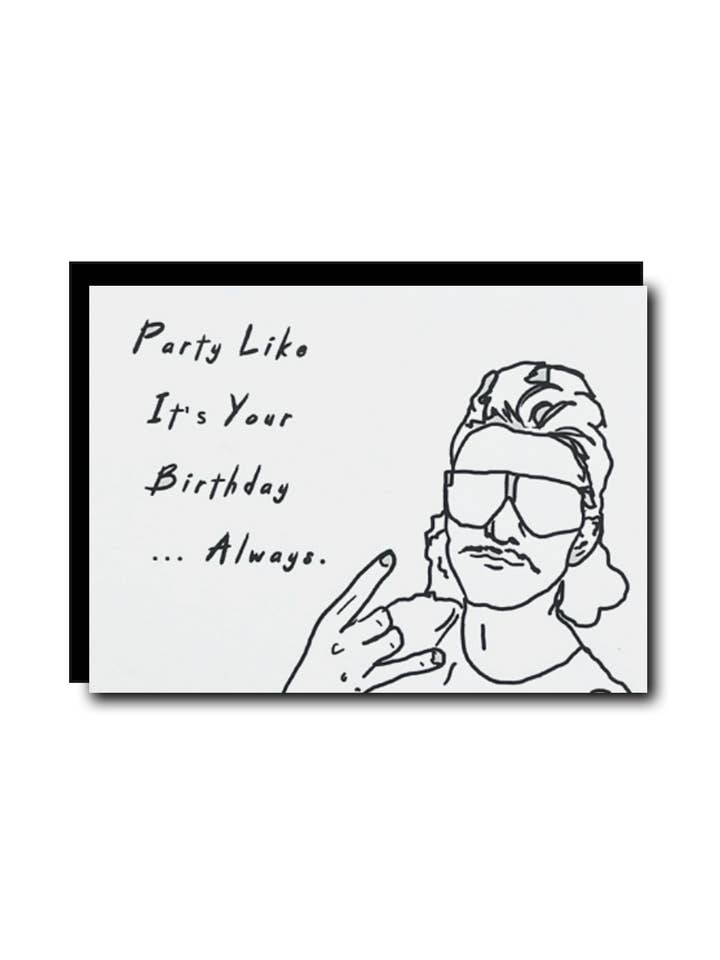 Party Birthday Card || Letterpress Card for wholesale by Artsy Em