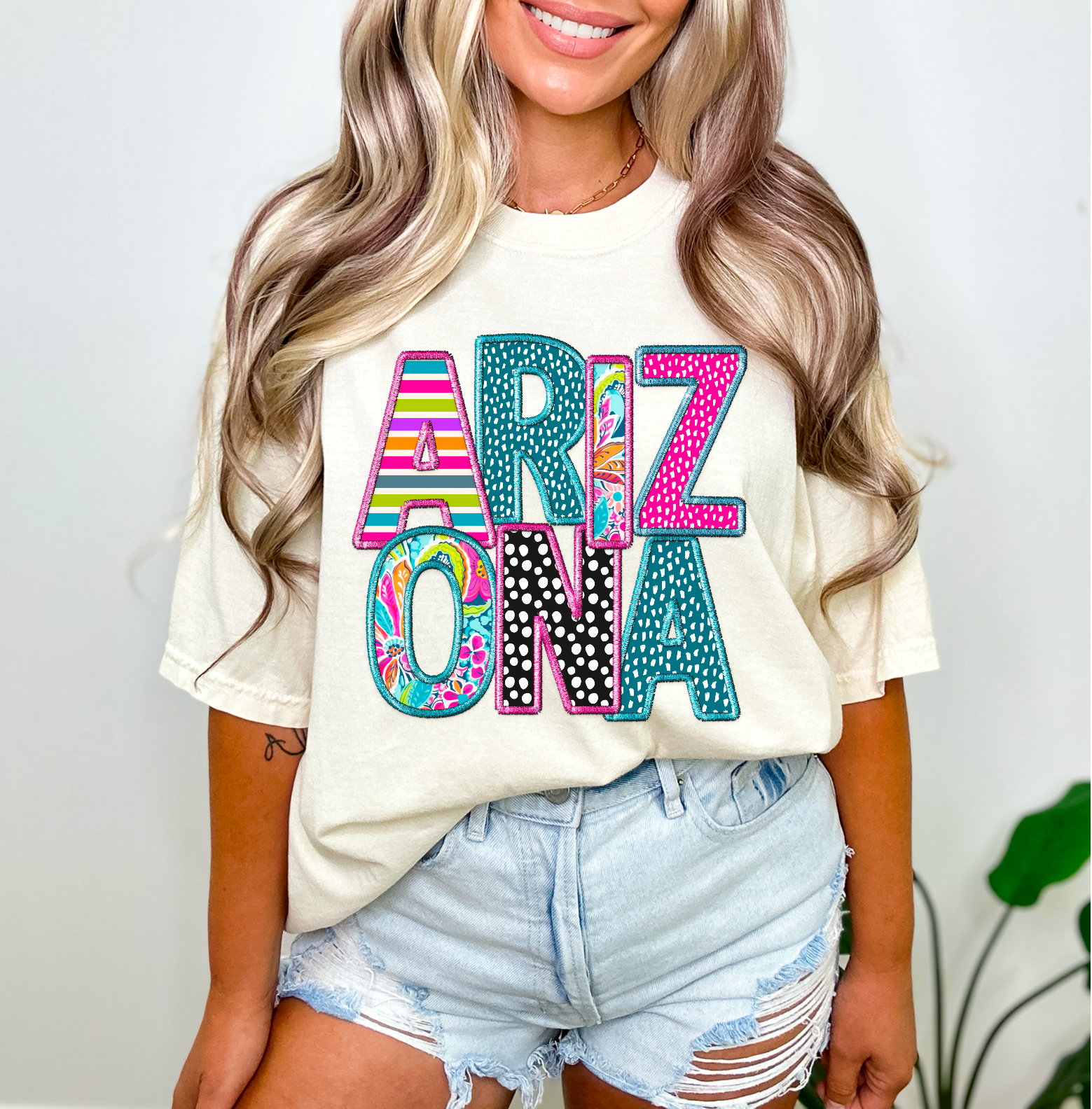 Simple Tymes - Wholesale Sublimation Transfer - Bright States Faux Embroidery DTF Print2