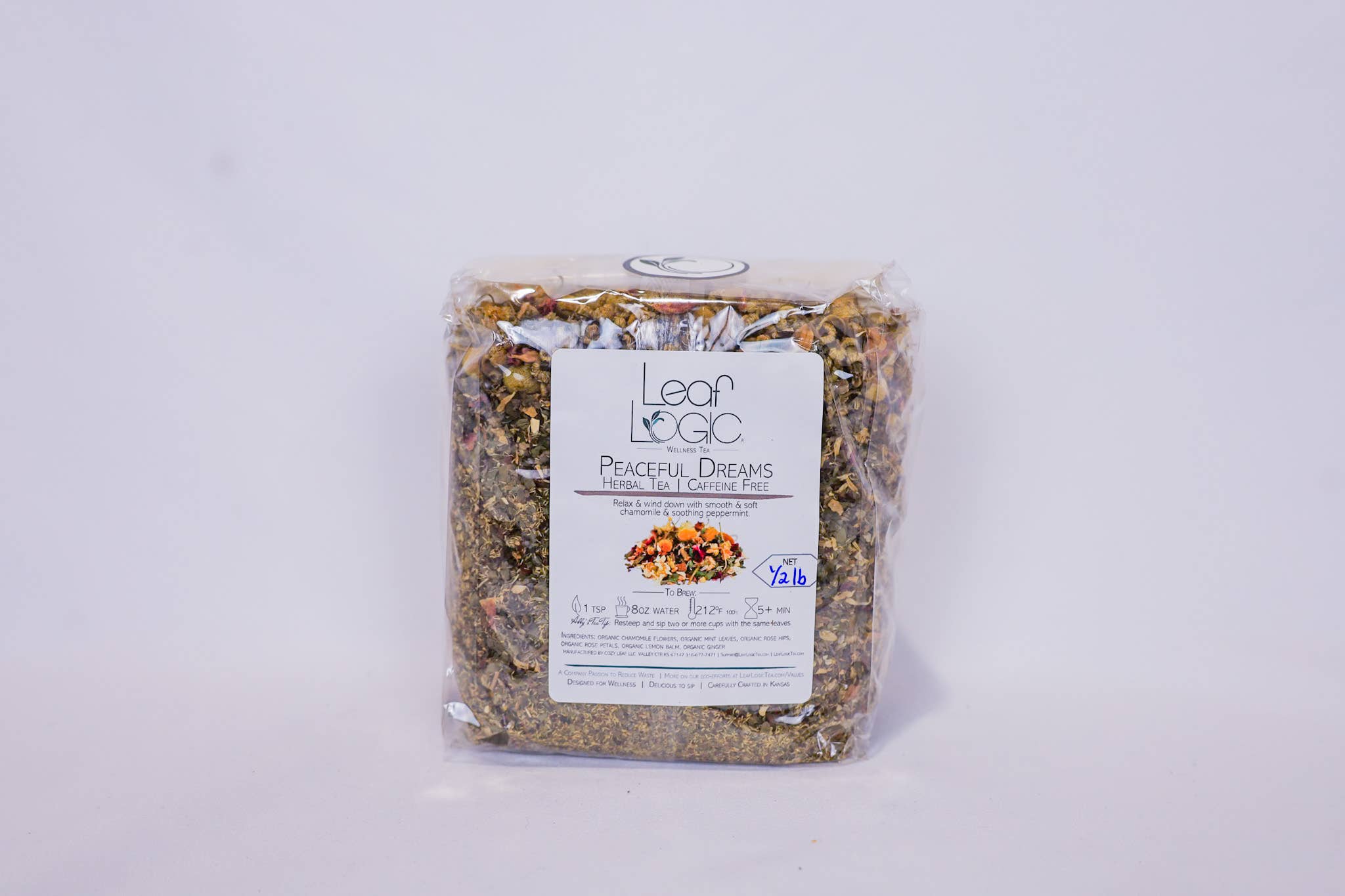 Leaf Logic - Wholesale Loose Tea - Peaceful Dreams Loose Leaf Tea - Bulk and Refillable Jar4