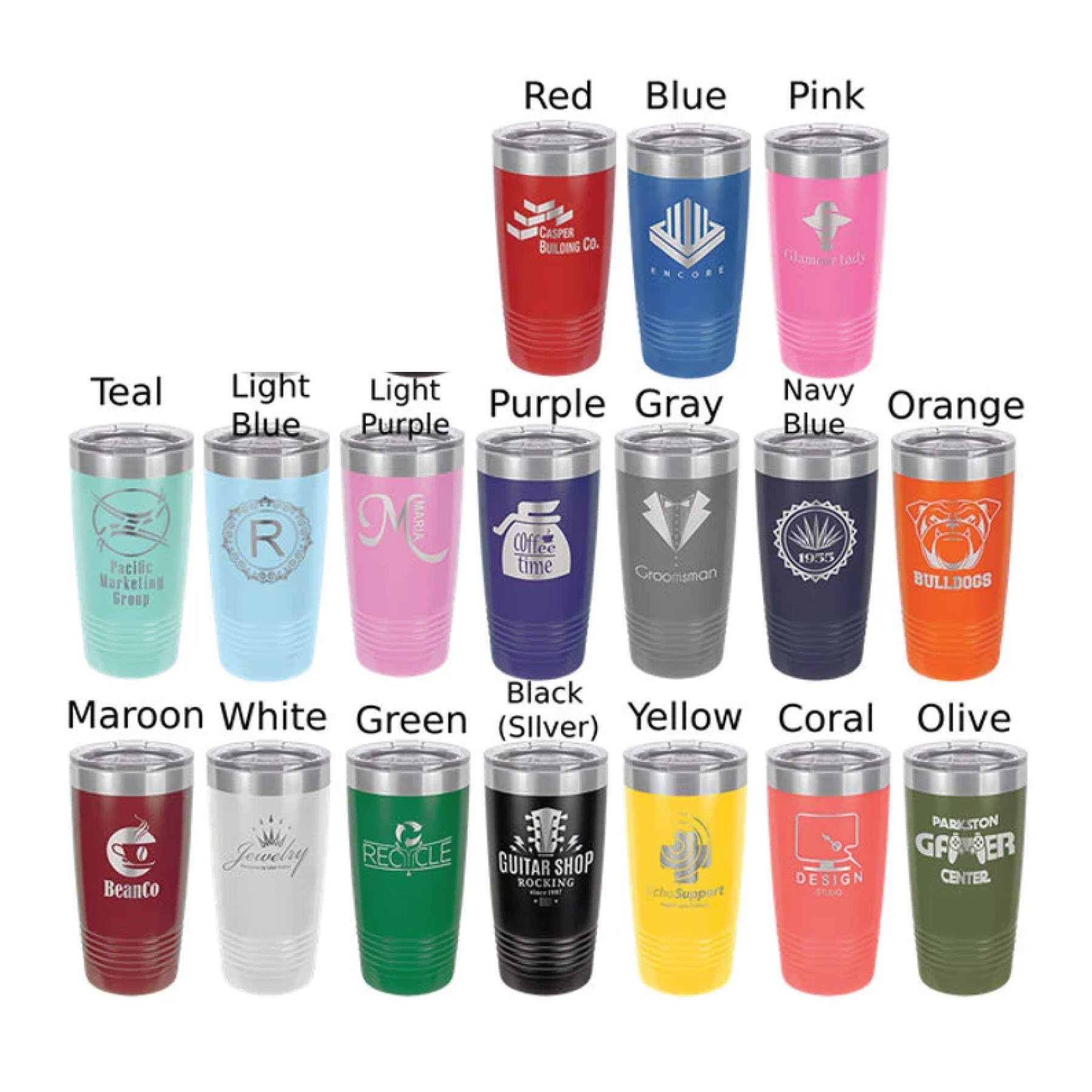 Feather and Birch - Wholesale Insulated Mug/Tumbler - Custom Engraved Tumbler2