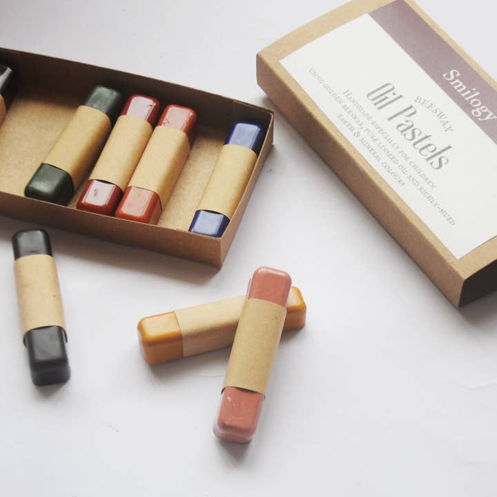 Smilogy Kids Ltd - Wholesale Crayons - Kids & Baby - 8 All Natural & Non-Toxic Handmade Beeswax Oil Pastels1