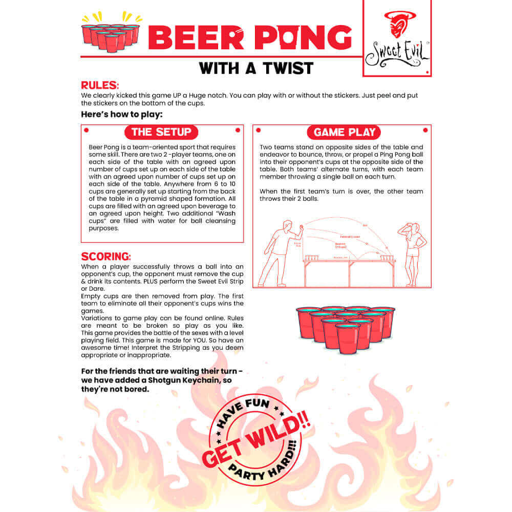 BeerBong .com - Wholesale Party Favor - Beer Pong Party Game - Strip Beer Pong10