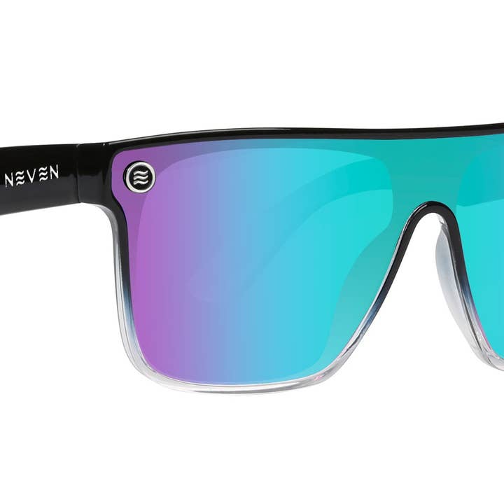 Nomads Unisex Blue and Purple Rainbow Polarized Sunglasses for wholesale by Neven Eyewear
