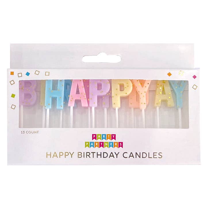 Party Partners - Wholesale Cake Candle - 16 Prong Candle Program - Icon and Text Candles4