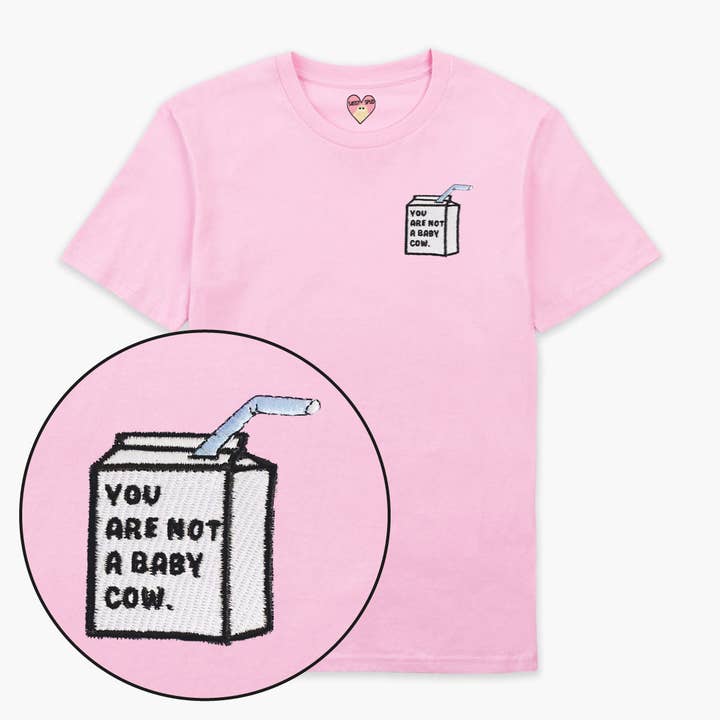 Baby Cow Embroidered T-Shirt (Unisex) for wholesale by SassySpud