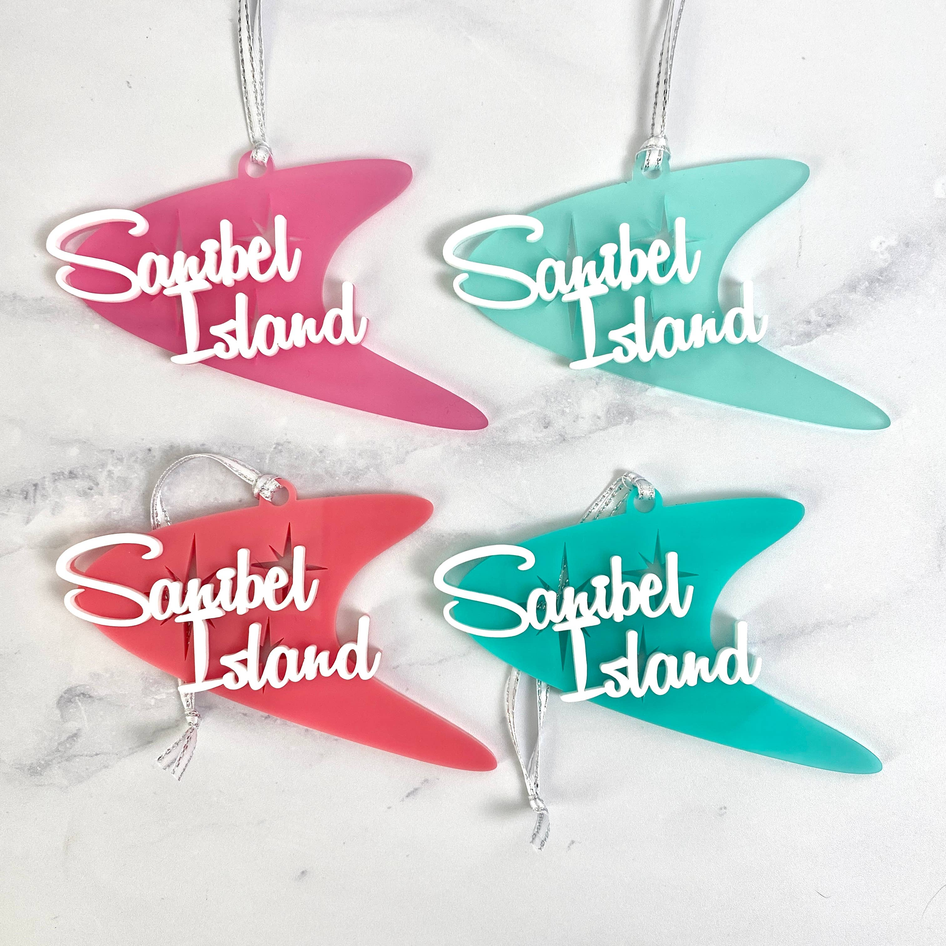 Atomic Kraftworks - Wholesale Ornament - Mid Century Style Boomerang Customizable Ornament3