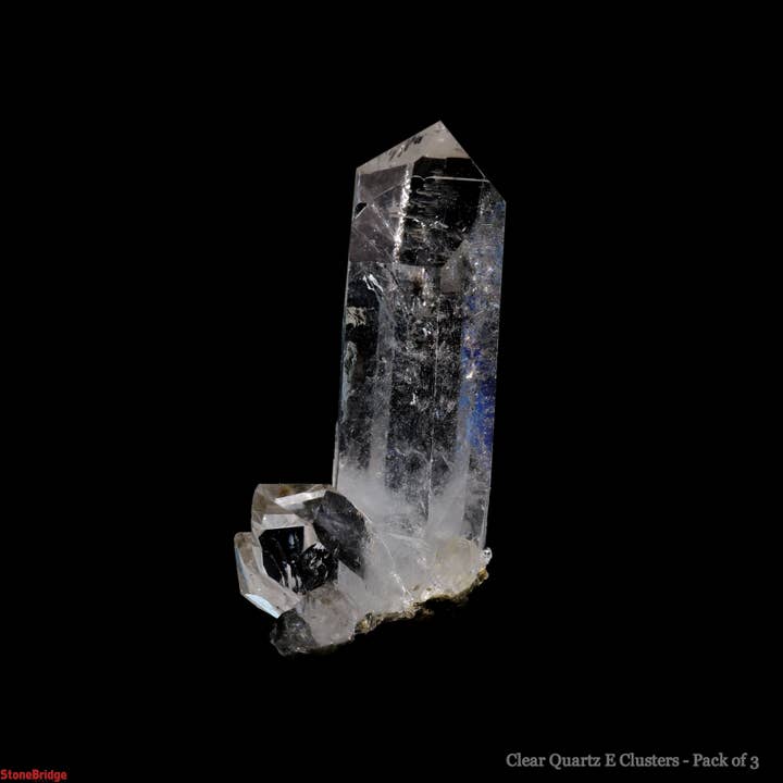 Stonebridge Imports - Wholesale Spiritual Stone/Crystal - Clear Quartz Clusters Extra Quality - Mini 1/2" to 1" - 3 Pa6