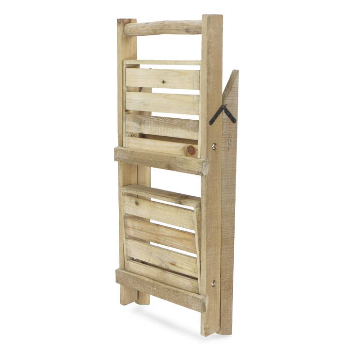 Cheungs Home Decor - Wholesale Free Standing Shelf - Alari 2 Tier Wood Folding Shelf | Display | Freestanding |4