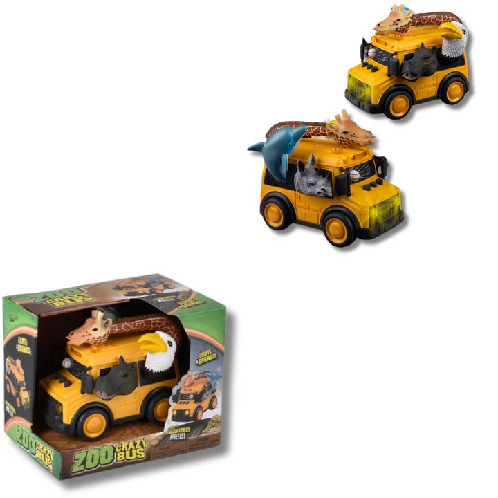 Animal School Bus With Lights & Sound Kids Toy for wholesale by JSBlueRidge Toys