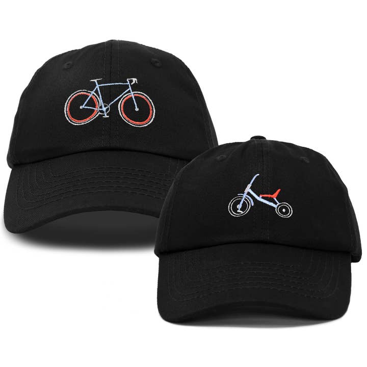 Dalix – Engroshandel Baseballkasket - Unisex – DALIX Far Søn Cykel Trehjulet Cykel Matchende Sæt Cap Broder