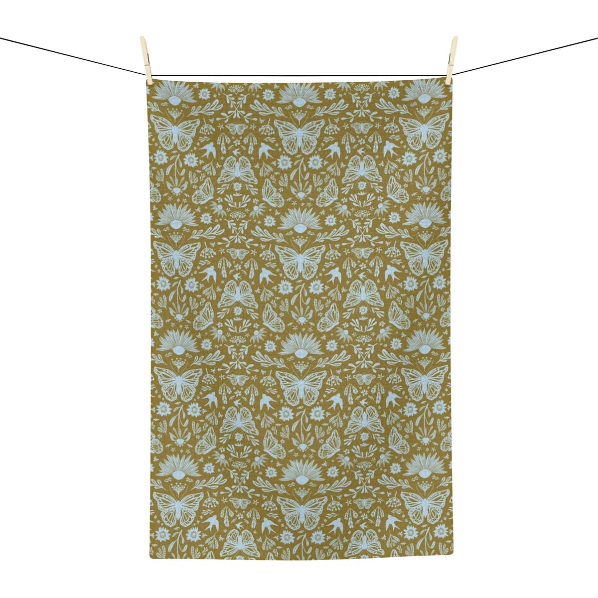 Joymark Studio - Wholesale Tea Towel - Mariposa Motif Small Butterflies Waffle Weave Tea Towel1